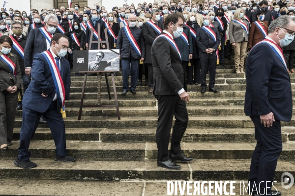 Assemblée Nationale, hommage à Samuel Paty.