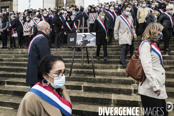 Assemblée Nationale, hommage à Samuel Paty.