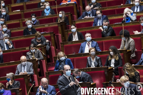 Assemblée Nationale, hommage à Samuel Paty.