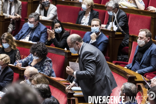 Assemblée Nationale, hommage à Samuel Paty.