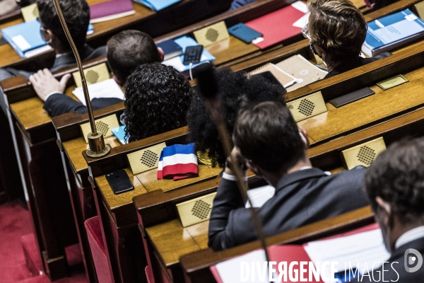 Assemblée Nationale, hommage à Samuel Paty.