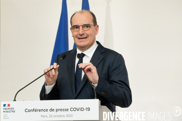 Conférence de presse de Jean Castex sur la pandémie de Covid-19