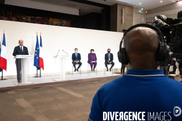 Conférence de presse de Jean Castex sur la pandémie de Covid-19