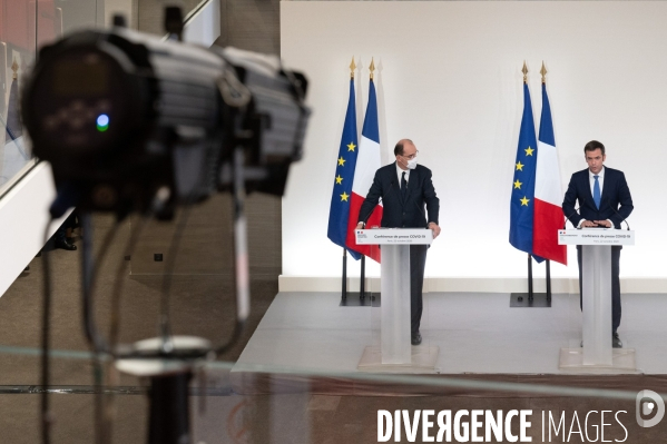 Conférence de presse de Jean Castex sur la pandémie de Covid-19