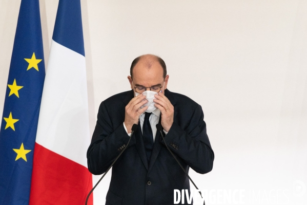 Conférence de presse de Jean Castex sur la pandémie de Covid-19