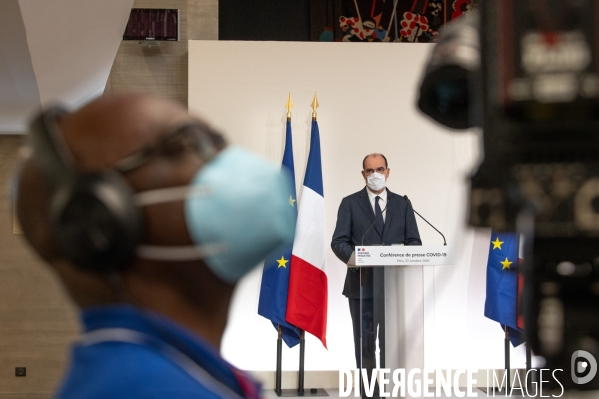 Conférence de presse de Jean Castex sur la pandémie de Covid-19