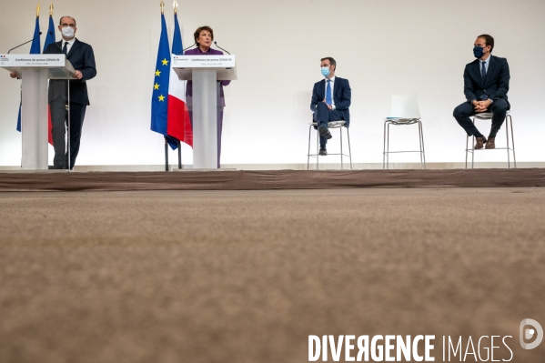 Conférence de presse de Jean Castex sur la pandémie de Covid-19