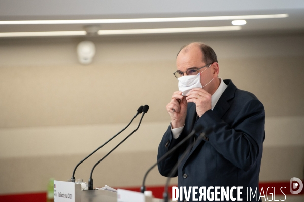 Conférence de presse de Jean Castex sur la pandémie de Covid-19