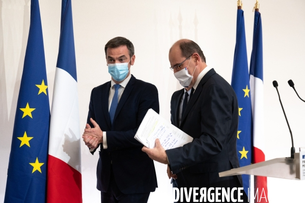Conférence de presse de Jean Castex sur la pandémie de Covid-19