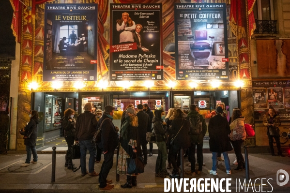 Fermeture des théâtres pendant  le confinement.