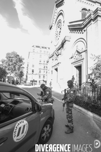 Securite renforcee autour de l eglise notre dame des champs a paris