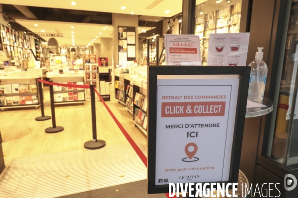 Service de click and collect a la librairie le divan