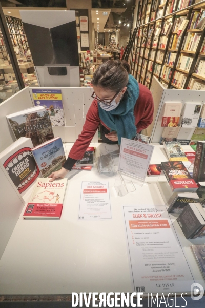 Service de click and collect a la librairie le divan