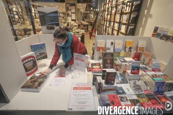 Service de click and collect a la librairie le divan