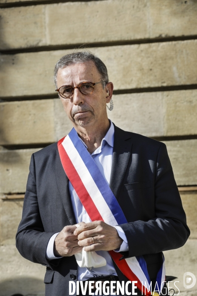 Pierre HURMIC Bordeaux, Minute de silence pour l assassinat de Samuel PATY