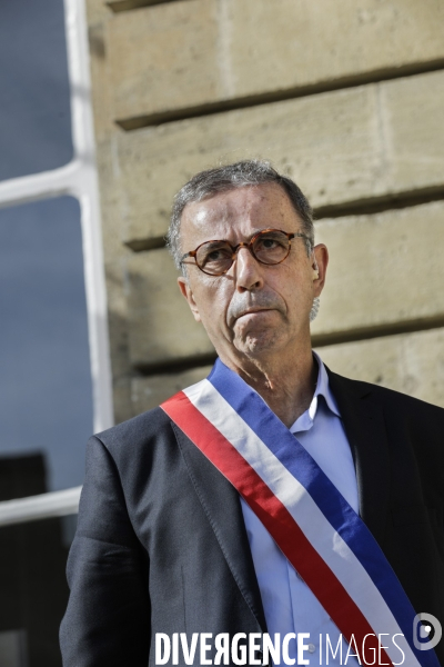 Pierre HURMIC Bordeaux, Minute de silence pour l assassinat de Samuel PATY