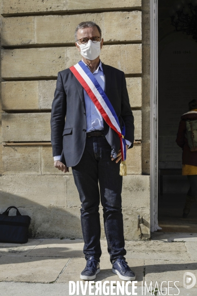 Pierre HURMIC Bordeaux, Minute de silence pour l assassinat de Samuel PATY