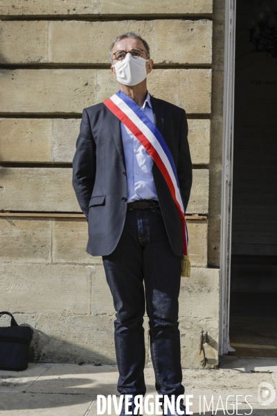 Pierre HURMIC Bordeaux, Minute de silence pour l assassinat de Samuel PATY