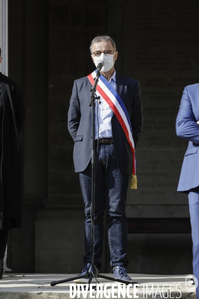 Pierre HURMIC Bordeaux, Minute de silence pour l assassinat de Samuel PATY