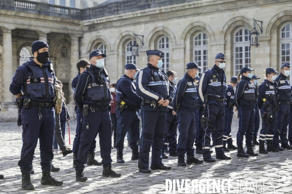 Pierre HURMIC Bordeaux, Minute de silence pour l assassinat de Samuel PATY