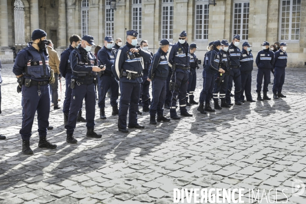 Pierre HURMIC Bordeaux, Minute de silence pour l assassinat de Samuel PATY