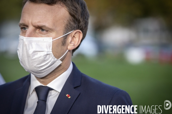 Emmanuel Macron à l hôpital de Pontoise