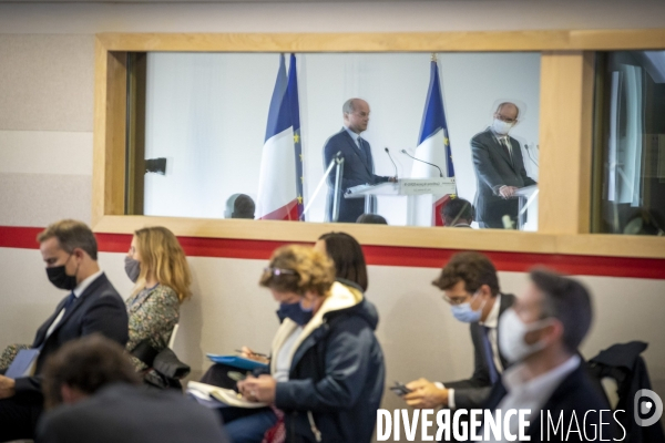 Jean Castex donne un point presse sur le Covid-19 et le reconfinement