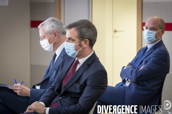 Jean Castex donne un point presse sur le Covid-19 et le reconfinement