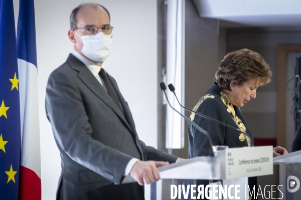 Jean Castex donne un point presse sur le Covid-19 et le reconfinement