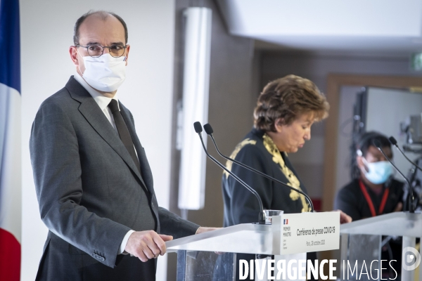 Jean Castex donne un point presse sur le Covid-19 et le reconfinement