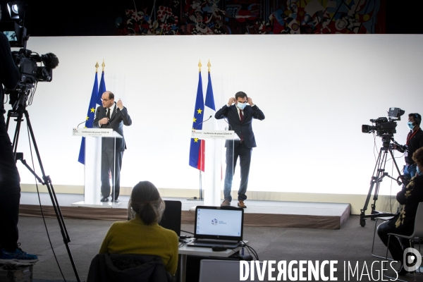 Jean Castex donne un point presse sur le Covid-19 et le reconfinement