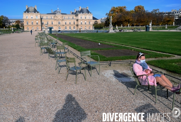 Reconfinement au Jardin du Luxembourg