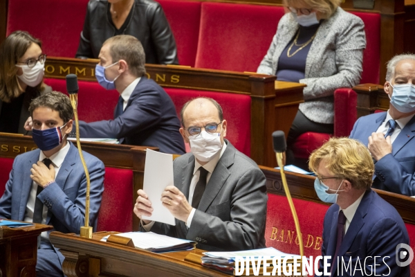 Jean Castex à l Assemblée : reconfinement et minute de silence pour l attentat de Nice