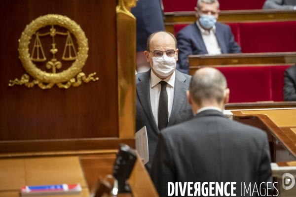 Jean Castex à l Assemblée : reconfinement et minute de silence pour l attentat de Nice