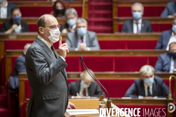 Jean Castex à l Assemblée : reconfinement et minute de silence pour l attentat de Nice