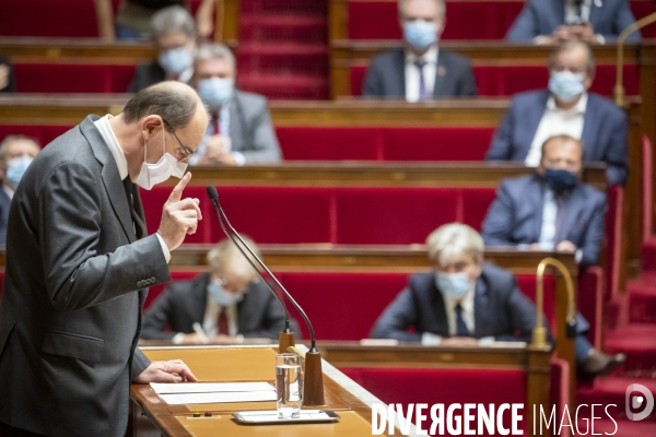 Jean Castex à l Assemblée : reconfinement et minute de silence pour l attentat de Nice