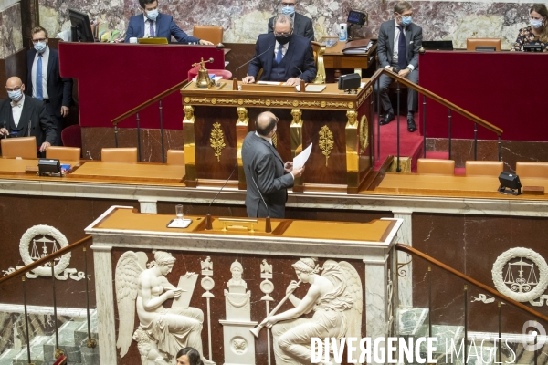 Jean Castex à l Assemblée : reconfinement et minute de silence pour l attentat de Nice