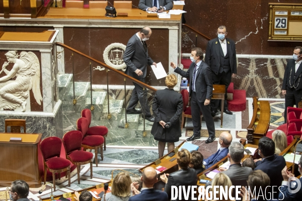 Jean Castex à l Assemblée : reconfinement et minute de silence pour l attentat de Nice