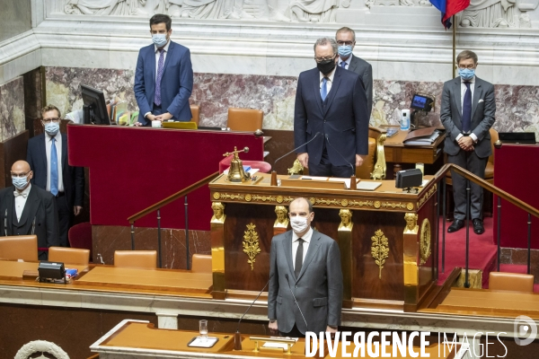 Jean Castex à l Assemblée : reconfinement et minute de silence pour l attentat de Nice