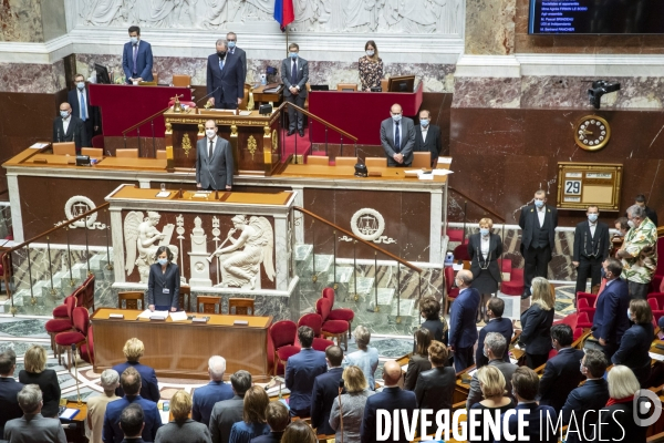 Jean Castex à l Assemblée : reconfinement et minute de silence pour l attentat de Nice