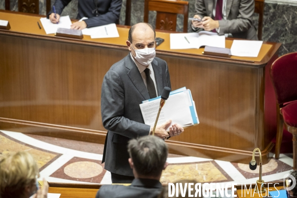 Jean Castex à l Assemblée : reconfinement et minute de silence pour l attentat de Nice