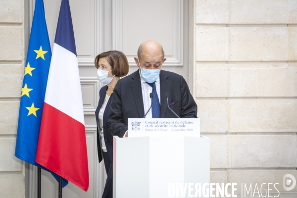 Parly, Darmanin, Le Drian: point presse après un Conseil de Défense