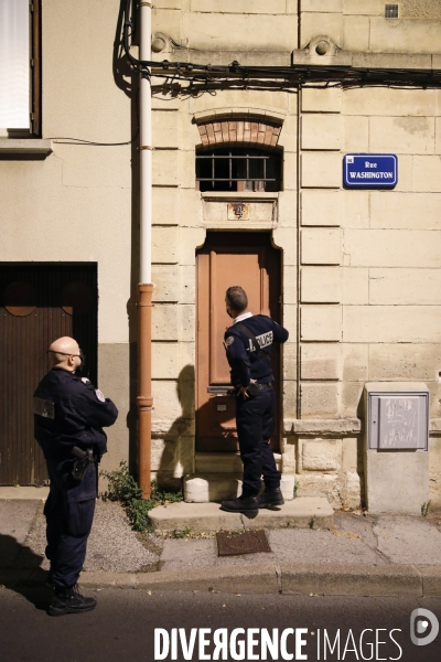 Controles de Police pour la première soirée de Couvre-feu à Montpellier