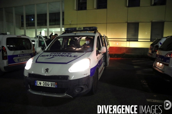 Controles de Police pour la première soirée de Couvre-feu à Montpellier