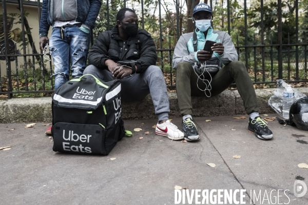 Livreurs à vélo