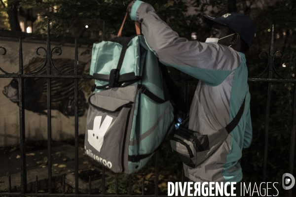 Livreurs à vélo
