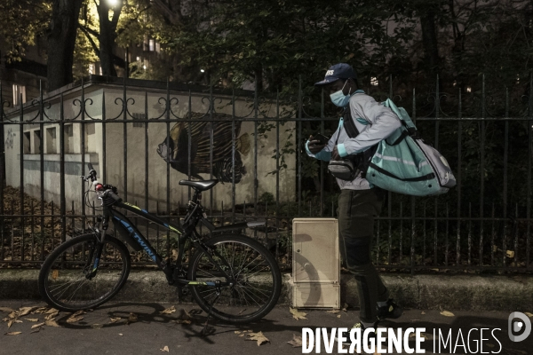 Livreurs à vélo