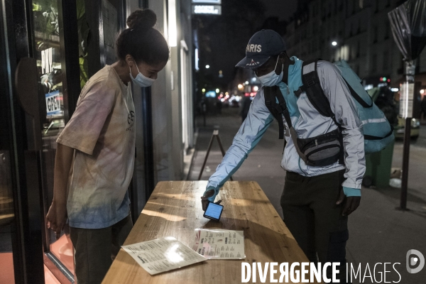 Livreurs à vélo