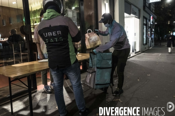 Livreurs à vélo