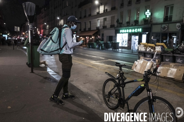 Livreurs à vélo